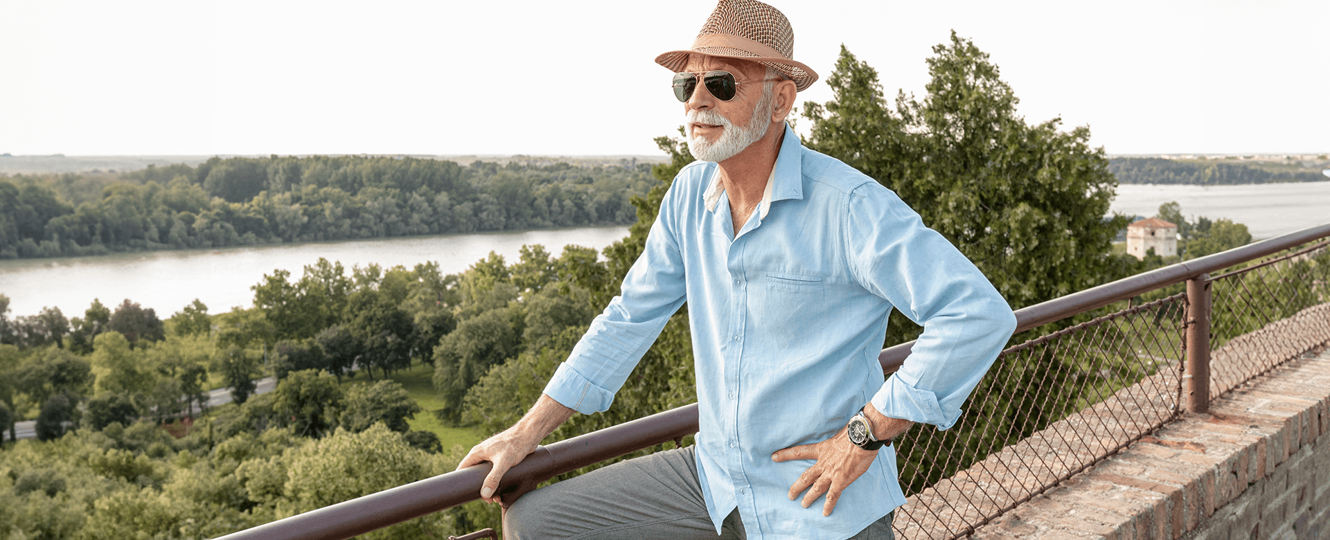 Older Man Enjoying Nature - Human Growth Hormone: the Fountain of Youth?